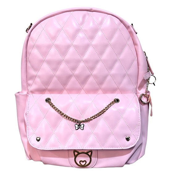 Miss Misa Handbags - Miss Misa Quilted Leather Backpack